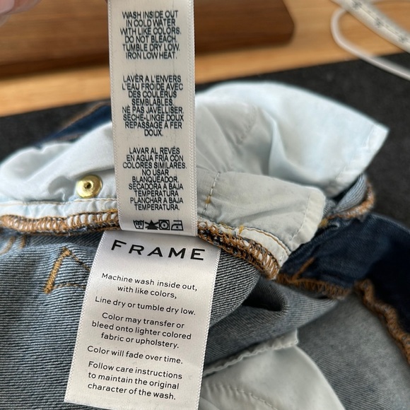 Frame Denim Ali High Rise Cigarette in Prescott, Raw Hem, Size 27, EUC - Picture 7 of 10